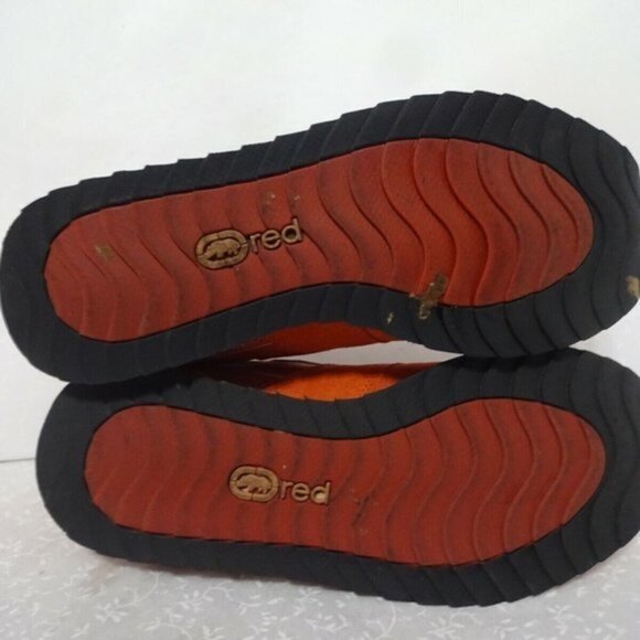 Ecko Red Atomix Womens Size 9 US Orange Leather Lace Up Sneaker Shoes 26035 - Picture 8 of 9